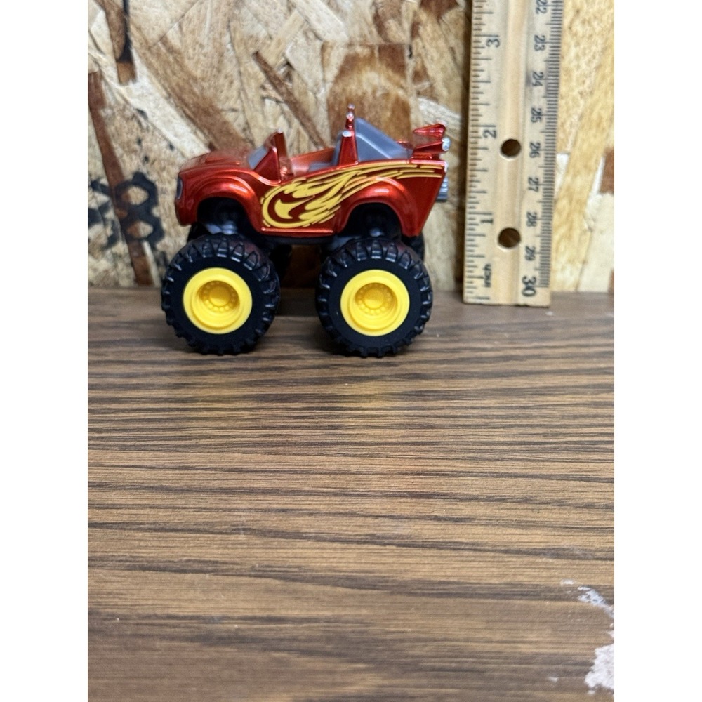 Blaze Monster Machines Metallic Blaze DLH21 Red Diecast Truck Mattel 2016